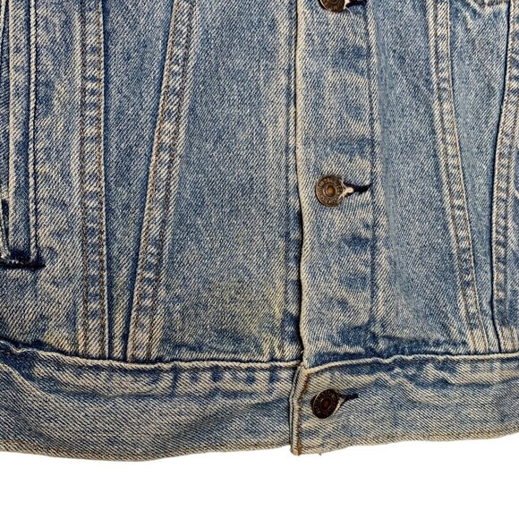 Vintage Levi's 70506 Denim Jacket Jean Stone Wash Button Front Size Medium - Picture 5 of 9